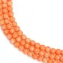 Bamboo mer teinte orange Rond
