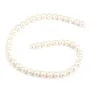 Perles d'eau Douce Blanc rond  10-11mm  AAA x 40cm