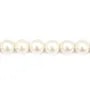 White round freshwater pearl  round 10-11mm x 40cm