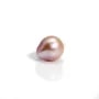 Perle de culture d'eau douce, semi-percée, mauve, poire, 7.5-8mm x 1pc