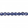 Saphir synthétique ronde facette 2mm x 40cm