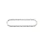 Spacer rounded rectangle sparkle 5x21mm Silver 925 x 2pcs