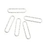 Espaçador rectangular redondo brilhante 5x21mm Prata 925 x 2pcs