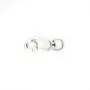 Fermoir mousqueton ovale  Argent 925 4x8mm x 2pcs