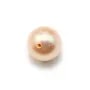 Pearl freshwater  saumon  8-10mm  demi tron 0.6mm  x 1pc