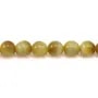 Oeil de Tigre Jaune Or  Ronde 6mm x 40cm