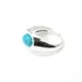 Bague réglable support 6x8mm Argent 925 - Grande Taille x 1pc