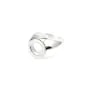 Bague réglable support 8mm Argent 925 - Grande taille x 1pc