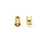 Embout plaqué "flash" or pour fil de 2.5mm x 10pcs