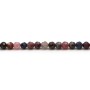 Rubis Saphirs Rond Facette 4mm x 40cm