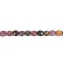 Rubis et saphirs rond facette 4mm x 40cm