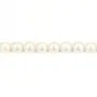 Perle de culture d'eau douce, blanche, ronde, 9-10mm, A x 40cm