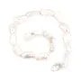 Perle de culture d'eau douce, blanche, keshi, 12-14mm x 38cm