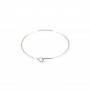 Créole boucles d'oreilles 20mm plaquée par "flash"or sur laiton x 4pcs