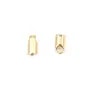 Embouts fermoir pour chaîne à billes 1.5mm doré sur laiton x 10pcs