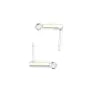 Clous d'oreilles en forme de tube 2x14mm, doré sur laiton x 2pcs