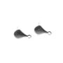Clous d'oreilles 8x13mm, plaqué par"flash" or sur laiton x 2pcs 
