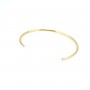 Jonc bracelet to decorate 60mm plated by "flash" gold on brass x 1pc