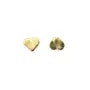 Intercalaire coeur dorée sur laiton 4.3x5mm x 8pcs