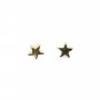Intercalaire étoile plaquée par "flash" or sur laiton 3x6mm x 10pcs