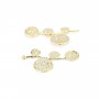 Pendentif multifonction dorée sur laiton  x 2pcs
