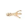 Pendentif coquillage plaquée par "flash" or sur laiton 23mm x 2pcs