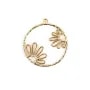Pendant by "flash" gold on brass 26.5mm x 2pcs