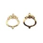 Pendant with plated "flash" gold brass x1pc