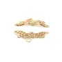 Pendant with plated "flash" gold brass x1pc