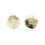 Pendentif boule ajourée dorée sur laiton 12mm x 4pcs