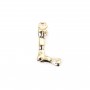Alphabet 10mm, plated with "flash" gold x 1pc