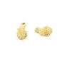 Pampille couronne dorée sur laiton 5.5x6mm x 10pcs