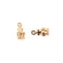 Pampille crown plaquée par "flash" or sur laiton 5.5x6mm x 10pcs