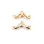 Panther charm by "flash" gold on brass  12x14.5mm x 4pcs