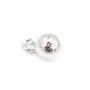 Breloque ronde brillant 4mm, plaqué par 
