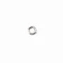 Anneaux ouverts 5x0,6 mm argent 925 rhodie   x 10pcs