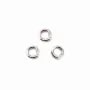 Anneaux ouverts 5x0,6 mm argent 925 rhodie   x 10pcs