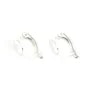 Dormeuse boucle d'oreille support cabochon 7.8mm argent 925 x 2pcs