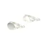 Dormeuse boucle d'oreille support cabochon 7.8mm argent 925 x 2pcs