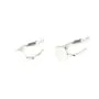 Dormeuse boucles d'oreilles support cabochon 7.8mm argent 925 x 2pcs