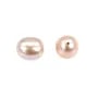 Perle de culture d'eau douce, semi-percée, mauve, poire, 9mm x 2pcs