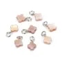 Breloque Saphir ovale facetté 4x6mm - Argent Rhodié  x 1pc