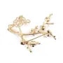 Broche pendentif fleur dorée x 1pc