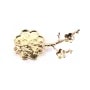 Broche pendentif carré plaquée par "flash" or 34mm x 1pc