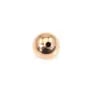 Boule Plaquée par "flash" or sur laiton 1.7x10mm x 2pcs