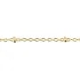 Chaîne maille fantaisie boule flash or 1.5x2mm x 1M