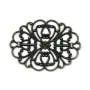 Estampe ovale ajouré noir 34x26mm x 1pc