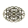 Estampe ovale ajouré bronze 34x26mm x 1pc