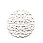 Estampe ronde argenté vieilli 25mm  x 1pc