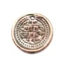 Breloque monaie cuivre 15.5mm x 2pcs